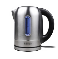 Camry Kettle CR 1253 With electronic control, 2200 W, 1.7 L, Stainless steel, Stainless steel, 360° rotational base