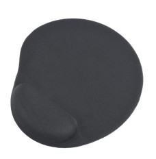 Gembird Gel mouse pad with wrist support Black, 240 x 220 x 4 mm