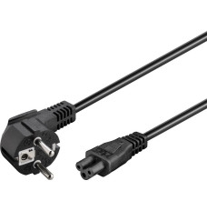 Goobay Power supply cord (CEE/7/7 to mickey), angled 68004 1.8 m, Black