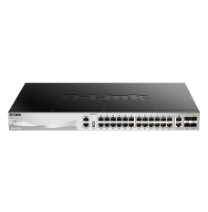 D-Link DGS-3130-30TS Switch Managed L2+, Rack mountable, 1 Gbps (RJ-45) ports quantity 24, 10 Gbps (RJ-45) ports quantity 2, SFP+ ports quantity 4, Power supply type Optional redundant