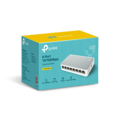 TP-LINK Switch TL-SF1008D Unmanaged, Desktop, 10/100 Mbps (RJ-45) ports quantity 8, Power supply type External