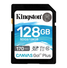 Kingston Canvas Go! Plus 128 GB, SD, Flash memory class 10