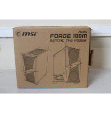 SALE OUT. MSI MAG FORGE 100M PC Case, Mid-Tower, USB 3.2, Black | MSI | MAG FORGE 100M | Black | ATX | DAMAGED PACKAGING | Power supply included No