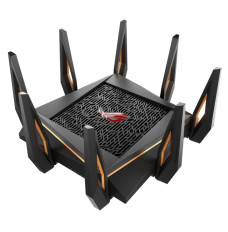Asus GT-AX11000 Tri-band WiFi Gaming Router ROG Rapture 802.11ax 4804+1148 Mbit/s 10/100/1000 Mbit/s Ethernet LAN (RJ-45) ports 4 Mesh Support Yes MU-MiMO No No mobile broadband Antenna type 8xExternal 2 x USB 3.1 Gen 1