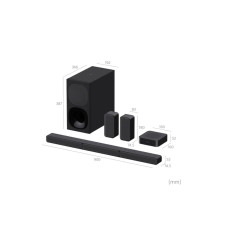 Sony HT-S40R 5.1ch Home Cinema Soundbar with Wireless Rear Speakers