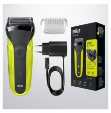 Braun Shaver 300s  Operating time (max) 30 min Black/Green