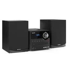 Sharp XL-B517D(BK) Hi-Fi Micro System, CD/FM/USB/Bluetooth v5.0, Aux-in, 45W, Black