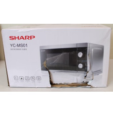 SALE OUT. Sharp YC-MS01E-S Microwave oven, 20 L capacity, 800 W, Stainless steel, DAMAGED PACKAGING | Sharp | Microwave Oven | YC-MS01E-S | Free standing | 20 L | 800 W | Silver | DAMAGED PACKAGING