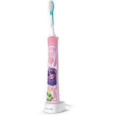 Philips Electric toothbrush HX6352/42 Rechargeable For kids Number of brush heads included 2 Number of teeth brushing modes 2 Sonic technology Pink