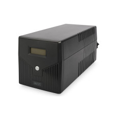 Digitus Line-Interactive UPS DN-170076, 2000VA/1200W 12V/9Ah x2 battery, 4x CEE 7/7, USB, RS232, RJ45,LCD, Simulated sine wave, 198 x 158 x 380 mm, Weight: 10.5 kg