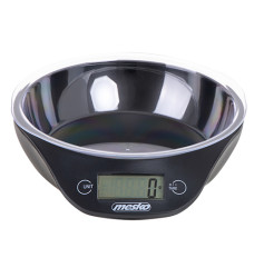 Mesko Kitchen scale with a bowl MS 3164 Maximum weight (capacity) 5 kg, Graduation 1 g, Display type LCD, Black