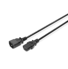 Digitus Power Cord extension cable  H05VV-F3G 0. 75qmm, AK-440201-018-S 1.8 m, Black