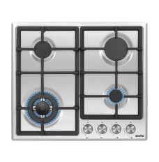Simfer Hob H6.406.VGWIM Gas, Number of burners/cooking zones 4, Rotary knobs,  Stainless Steel