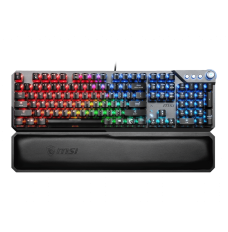 MSI VIGOR GK71 SONIC RED US Gaming keyboard, USB, RGB LED light, US, Wired, Black