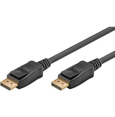 Goobay DisplayPort connector cable 2.0 58534 Black, DP to DP, 2 m
