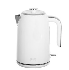 Adler Kettle AD 1341 Electric, 2200 W, 1.7 L, Stainless steel, 360° rotational base, White