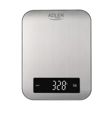 Adler Kitchen scale AD 3174	 Maximum weight (capacity) 10 kg, Graduation 1 g, Display type LED, Inox
