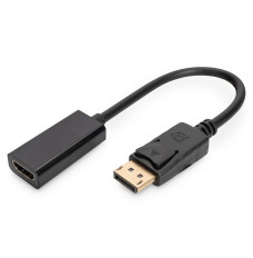 Digitus DisplayPort adapter cable DP to HDMI 15 cm