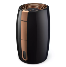 Philips HU2718/10	 Humidifier, 17 W, Water tank capacity 2 L, Suitable for rooms up to 32 m², NanoCloud technology, Humidification capacity 200 ml/hr,  Black/Copper