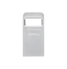 Kingston USB 3.2 Flash Drive  DataTraveler micro 128 GB, USB 3.2, Silver