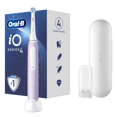 Oral-B | iO4 | Electric Toothbrush | Rechargeable | For adults | ml | Number of heads | Lavender | Number of brush heads included 1 | Number of teeth brushing modes 4