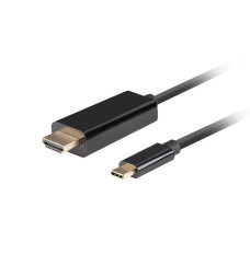 Lanberg USB-C to HDMI Cable, 0.5 m 4K/60Hz, Black