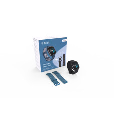 Fitbit Smart watch (EU Bundle) Versa 4 NFC, GPS (satellite), AMOLED, Touchscreen, Heart rate monitor, Activity monitoring 24/7, Waterproof, Bluetooth, Wi-Fi, Black/Sapphire