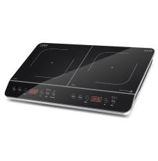Caso Hob Touch 3500 Induction, Number of burners/cooking zones 2, Touch control, Timer, Black, Display