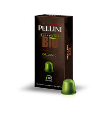Pellini Top Bio Ground coffee capsules Coffee Capsules for Nespresso coffee machines, 10 capsules, 100% Arabica, 50 g