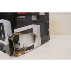 SALE OUT. Sharp YC-MS01E-W Microwave Oven, 20 L capacity, White, DAMAGED PACKAGING, SCARTCHED THE SIDE AND DENT | Sharp | Microwave Oven | YC-MS01E-W | Free standing | 800 W | White | DAMAGED PACKAGING, SCARTCHED THE SIDE AND DENT
