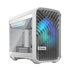 Fractal Design Torrent Nano RGB White TG clear tint Side window,  White TG clear tint, Power supply included No