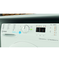 INDESIT Washing machine 	BWSA 61294 W EU N Energy efficiency class C, Front loading, Washing capacity 6 kg, 1151 RPM, Depth 42.5 cm, Width 59.5 cm, Display, Big Digit, White