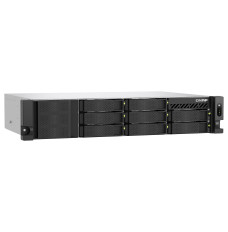 QNAP 8-Bay Short-Depth Rackmount NAS TS-855eU-8G  C5125 8-core, Processor frequency 2.8 GHz, 8 GB, 2 x 2.5GbE, 2 x M.2 2280, 2 x PCIe Gen3 x4, 4 x USB 3.2 Gen1 ports (5Gbps)