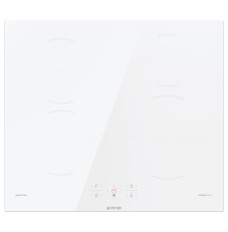 Gorenje Hob GI6401WSC  Induction, Number of burners/cooking zones 4, Touch, Timer, White, Display