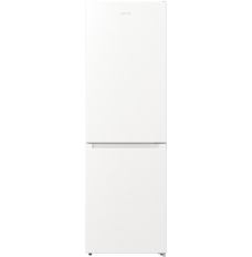 Gorenje Refrigerator NRKE62W Energy efficiency class E Free standing Combi Height 185 cm No Frost system Fridge net capacity 204 L Freezer net capacity 96 L Display 38 dB White