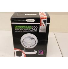 SALE OUT.  MEACO Air Circulator MeacoFan 360 Table Fan USED AS DEMO, SCRATCHES ON GLOSSY SURFACE White Number of speeds 12 10 W Oscillation