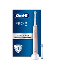 Electric Toothbrush | Pro3 3400N | Rechargeable | For adults | Number of brush heads included 2 | Number of teeth brushing modes 3 | Pink Sensitive