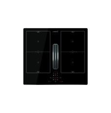 CATA | AS 600 | Induction hob with built-in hood | Number of burners/cooking zones 4 | Touch | Timer | Black