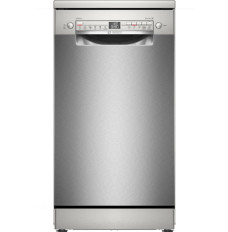 Bosch | Dishwasher | SPS2HMI58E | Free standing | Width 45 cm | Number of place settings 10 | Number of programs 6 | Energy efficiency class E | Display | AquaStop function | Silver inox