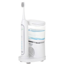 Adler 2-in-1 Water Flossing Sonic Brush | AD 2180w | Rechargeable | For adults | Number of brush heads included 2 | Number of teeth brushing modes 1 | White
