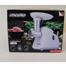 SALE OUT. Mesko MS 4809 Meat mincer, 350 W, White, DAMAGED PACKAGING | Meat mincer | MS 4809 | White | 350 W | Middle size sieve; mince sieve; poppy sieve; plunger; sausage filler | DAMAGED PACKAGING