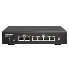 QNAP | Switch | QSW-2104-2T Plug and play suited for SOHO and professionals | 12 W