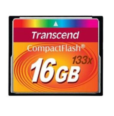 MEMORY COMPACT FLASH 16GB/133X TS16GCF133 TRANSCEND