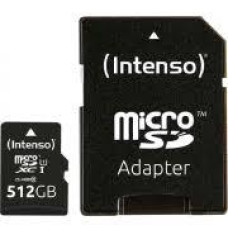 MEMORY MICRO SDXC 512GB UHS-I/W/ADAPTER 3423493 INTENSO