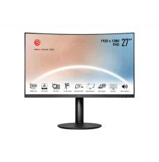 LCD Monitor MSI Modern MD271CP 27" Business/Curved Panel VA 1920x1080 16:9 75Hz Matte 4 ms Speakers Swivel Height adjustable Tilt Colour Black MODERNMD271CP