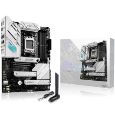 Mainboard ASUS AMD B650 SAM5 ATX Memory DDR5 Memory slots 4 2xPCI-Express 4.0 1x 1xPCI-Express 4.0 16x 3xM.2 1xHDMI 1xDisplayPort 4xUSB 2.0 3xUSB 3.2 2xUSB-C 1xRJ45 5xAudio port ROGSTRIXB650-AGAMWIFI