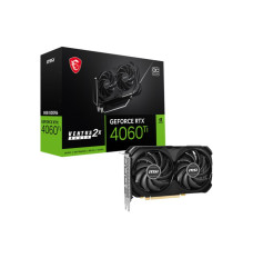 Graphics Card MSI NVIDIA GeForce RTX 4060 Ti 8 GB GDDR6 128 bit PCIE 4.0 16x Dual Slot Fansink 1xHDMI 3xDisplayPort 4060TIVENT2XBLACK8GOC