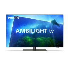 TV Set PHILIPS 48" OLED/Smart 3840x2160 Wireless LAN Bluetooth Google TV Metallic 48OLED818/12