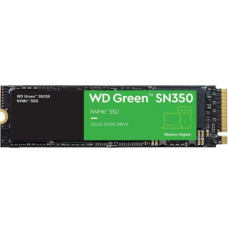 SSD WESTERN DIGITAL Green SN350 500GB M.2 PCIe Gen3 NVMe TLC Write speed 1500 MBytes/sec Read speed 2400 MBytes/sec 2.38mm TBW 60 TB MTBF 1000000 hours WDS500G2G0C