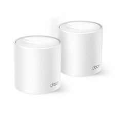 Wireless Router TP-LINK Wireless Router 1500 Mbps Mesh Wi-Fi 6 1x10/100/1000M 1x2.5GbE DHCP DECOX10(2-PACK)